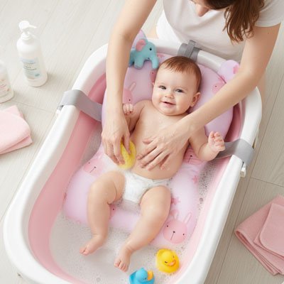 Coussin de bain bébé | Douceur Ergonomique - Bébé Sans Risque