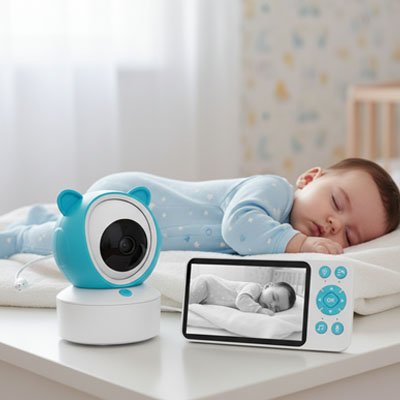 Camera bebe | Surveillance HD bidirectionnelle - Bébé Sans Risque