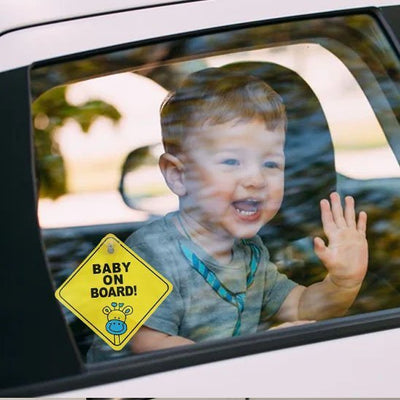 Étiquette Bebe a bord - Bébé Sans Risque