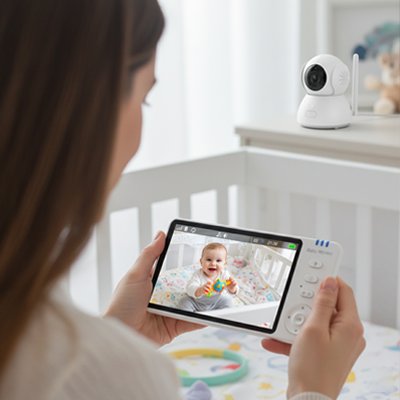 Camera bebe | HD Vision Nocturne - Bébé Sans Risque