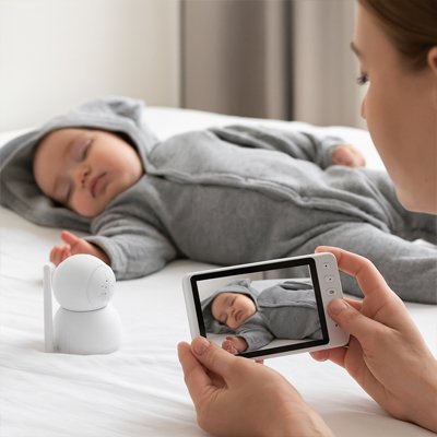 Camera bebe | HD Vision Nocturne - Bébé Sans Risque