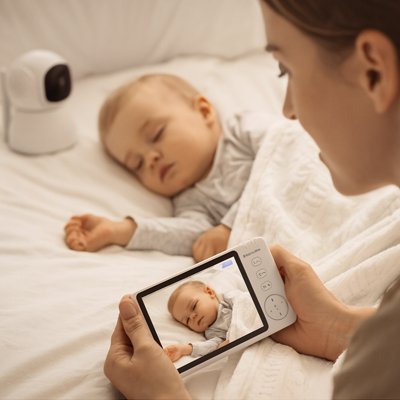 Camera bebe | HD Vision Nocturne - Bébé Sans Risque