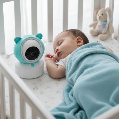 Camera bebe | Surveillance HD bidirectionnelle - Bébé Sans Risque