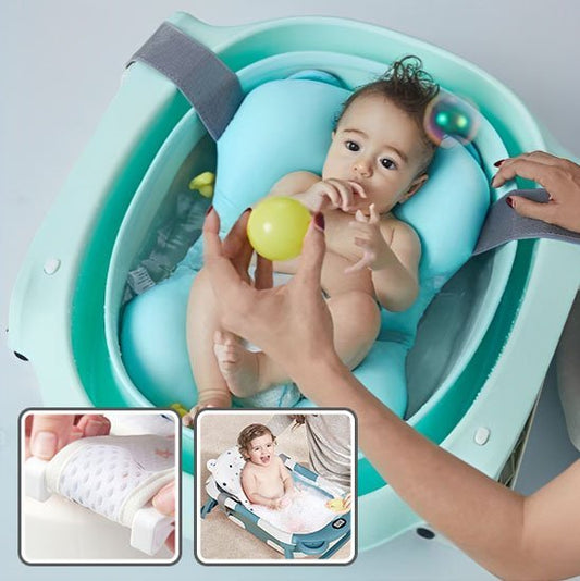 Coussin de bain bébé | Ergonomique Anti - Glisse - Bébé Sans Risque
