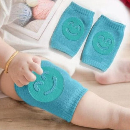 Genouillères - TotiPads™ - SmileyTurquoise - Bébé Sans Risque