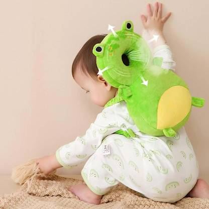 Oreiller Bebe - OreillerProtectionBébé™ - Grenouille - Bébé Sans Risque
