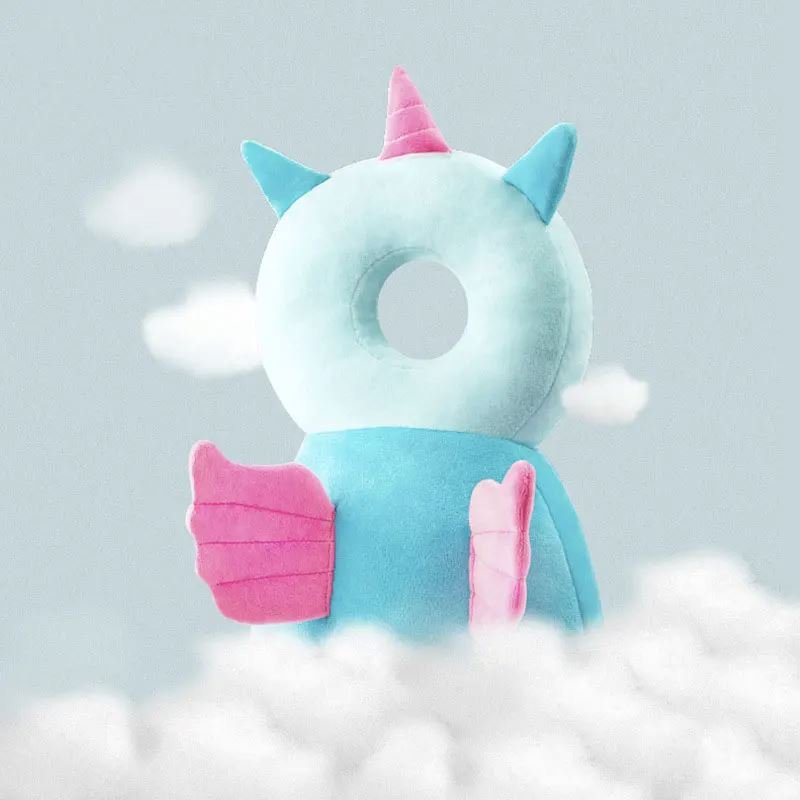 Oreiller Bebe - OreillerProtectionBébé™ - Licorne - Bébé Sans Risque
