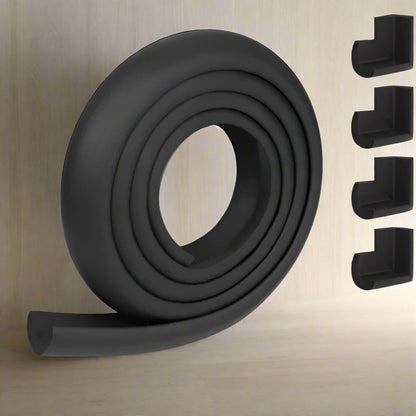 Protecteur de Coin de Table - BabySafetyCornerProtector™ - Noir - Bébé Sans Risque