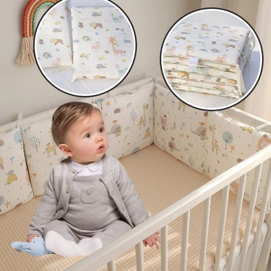 Tour de lit bébé | Coton Bio Douillet - Bébé Sans Risque